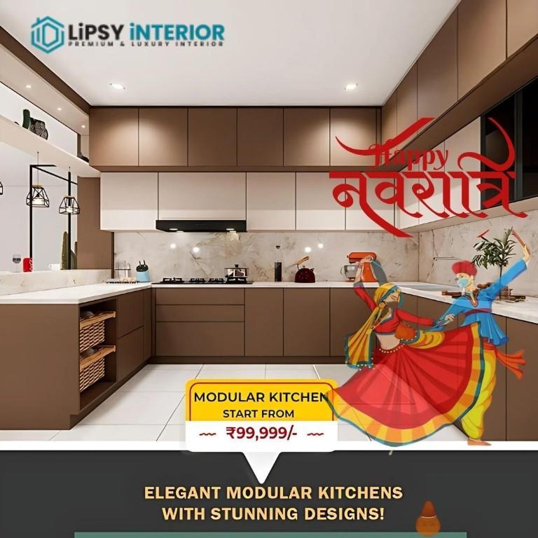 L-Shaped Modular Kitchen A Perfect Design for Small to Medium in Amberpet - Image 1