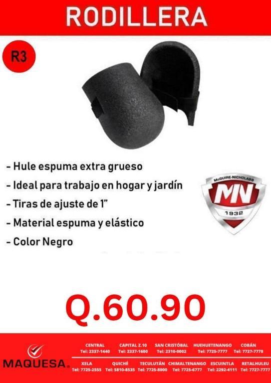 RODILLERAS DE PROTECCIÓN R3 PARA PROTECCION PERSONAL en Quetzaltenango - Imagen 2