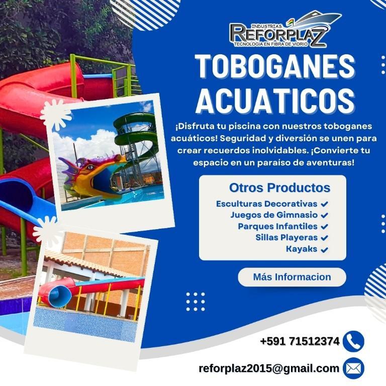 Toboganes para Piscinas en Bolivia. en Puerto Suárez - Imagen 2