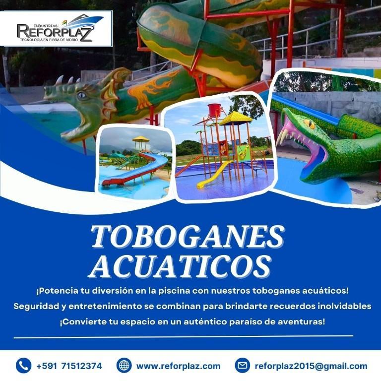 Toboganes para Diversión Acuática en Bolivia. en Puerto Suárez - Imagen 1