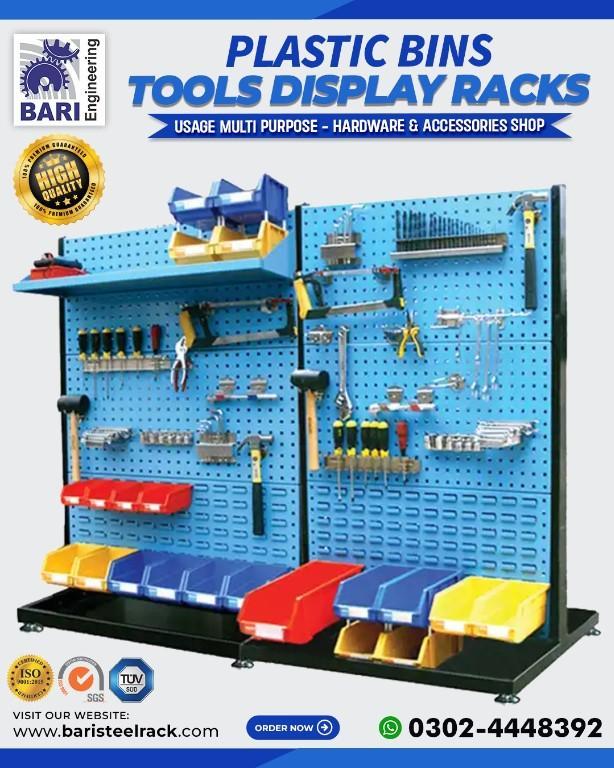 Plastic Bins Display Racks | Bins Display Racks | Display Racks in Lahore - Image 1
