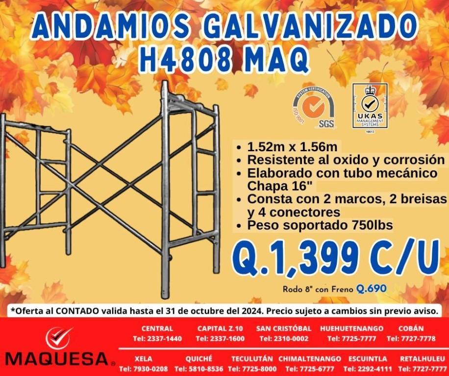 ANDAMIOS GALVANIZADOS 100 RESISTIBLE en Quetzaltenango - Imagen 2