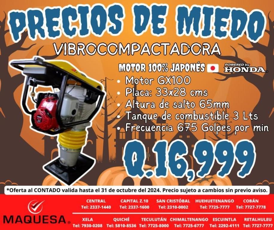 VIBROCOMPACTADORA HONDA 100 en Guatemala - Imagen 3