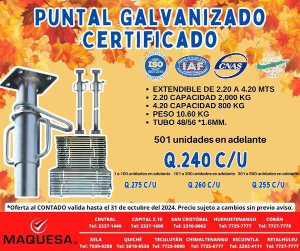 PUNTALES 100 GALVANIZADOS en Guatemala - Imagen 2