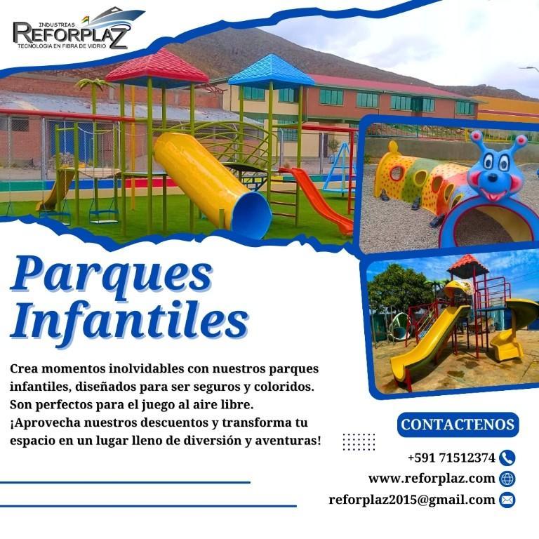 PARQUE INFANTILES PARA NIÑOS HECHOS DE P.R.F.V en La Paz - Imagen 4
