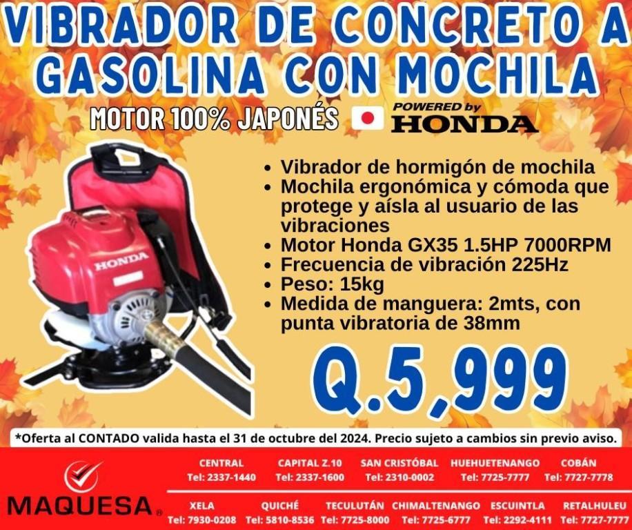 MOCHILA VIBRADOR DE CONCRETO en Guatemala - Imagen 2