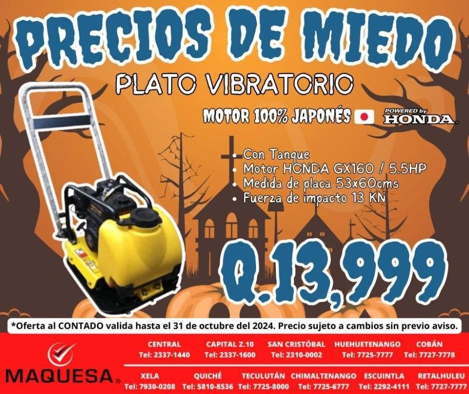 PLATO VIBRATORIO MOTOR HONDA en Retalhuleu - Imagen 1