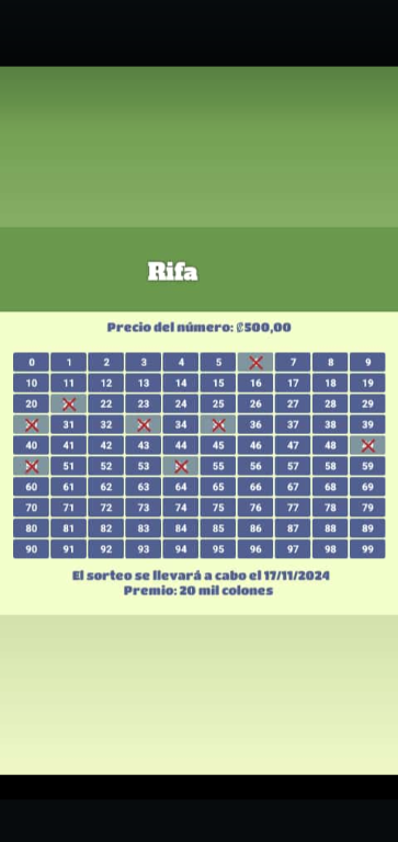 RIFA PARA AYUDARME CON GASTOS MEDICOS en Alajuela - Imagen 1