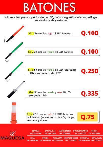 BATONES DE ILUMINACIÓN LED en Retalhuleu - Imagen 1
