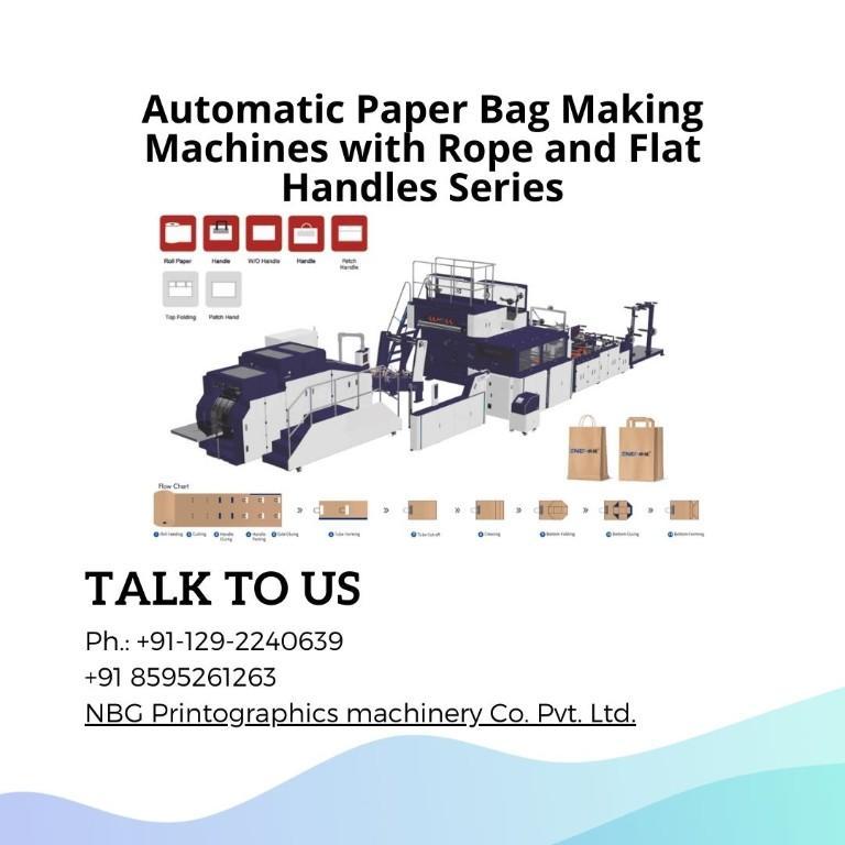 Efficient Automatic Paper Bag Machines with Handle Options in Connaught Place - Image 1