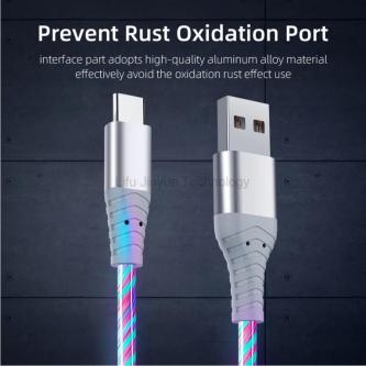 5A Fast Charging Cable Glowing LED Cable Micro USB TypeC … in Kluang - Image 1