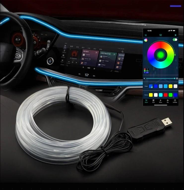 Car Interior RGB LED Light Strip in Flint - Image 2