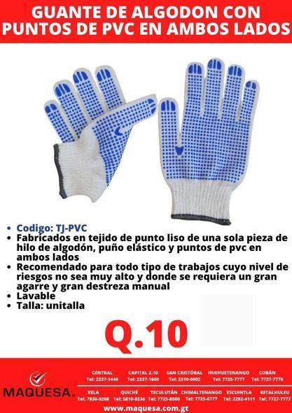 GUANTES CON PUNTOS PVC en Guatemala - Imagen 1