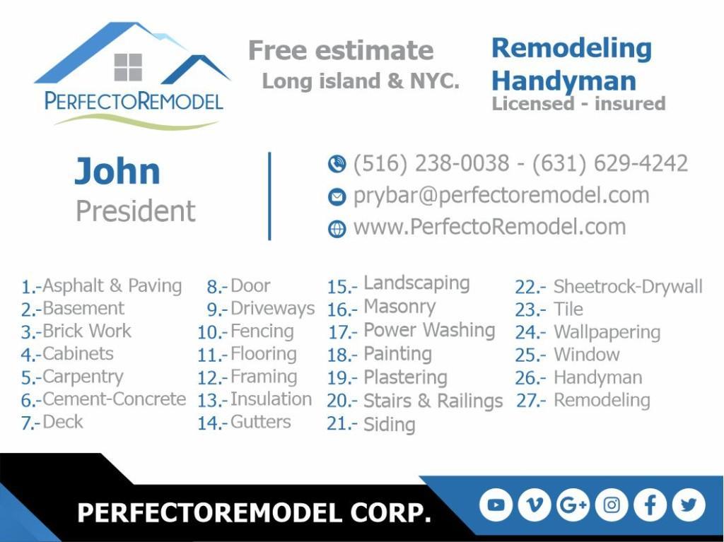 HANDYMAN - REMODELING - RENOVATION - CONSTRUCTION - FREE ESTIMAT en Hoboken - Imagen 2