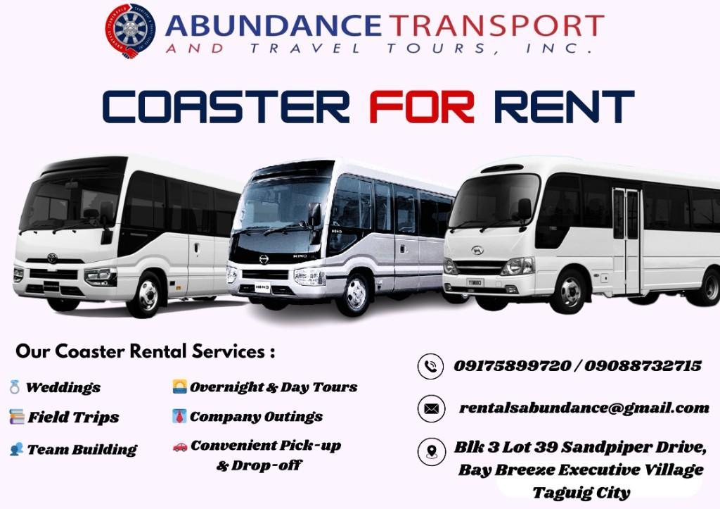 COASTER FOR RENT (WE ACCEPT ADVANCE BOOKING) BOOK NOW! in Alabang - Image 1