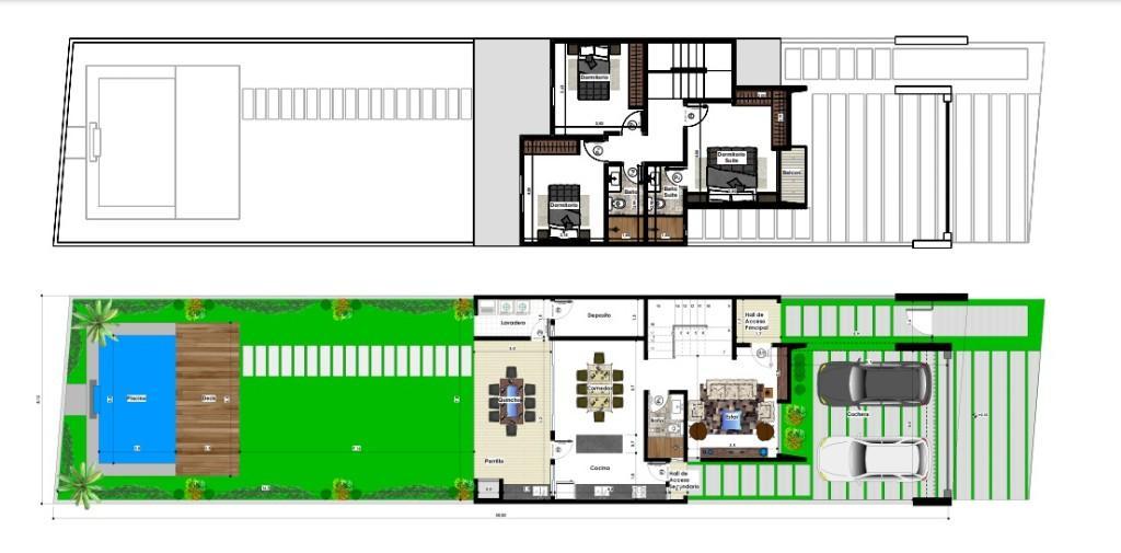 Dúplex amoblado con piscina en el barrio Santa María en Encarnación - Imagen 19