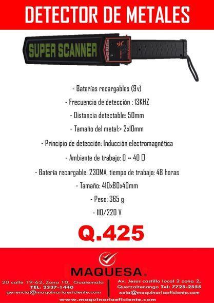 DETECTOR DE METALES en Retalhuleu - Imagen 1
