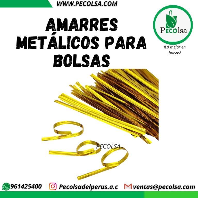 AMARRES METÁLICOS PARA BOLSAS en Lima - Imagen 2