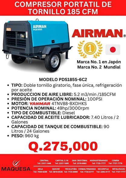 COMPRESOR AIRMAN PORTATIL en Retalhuleu - Imagen 1