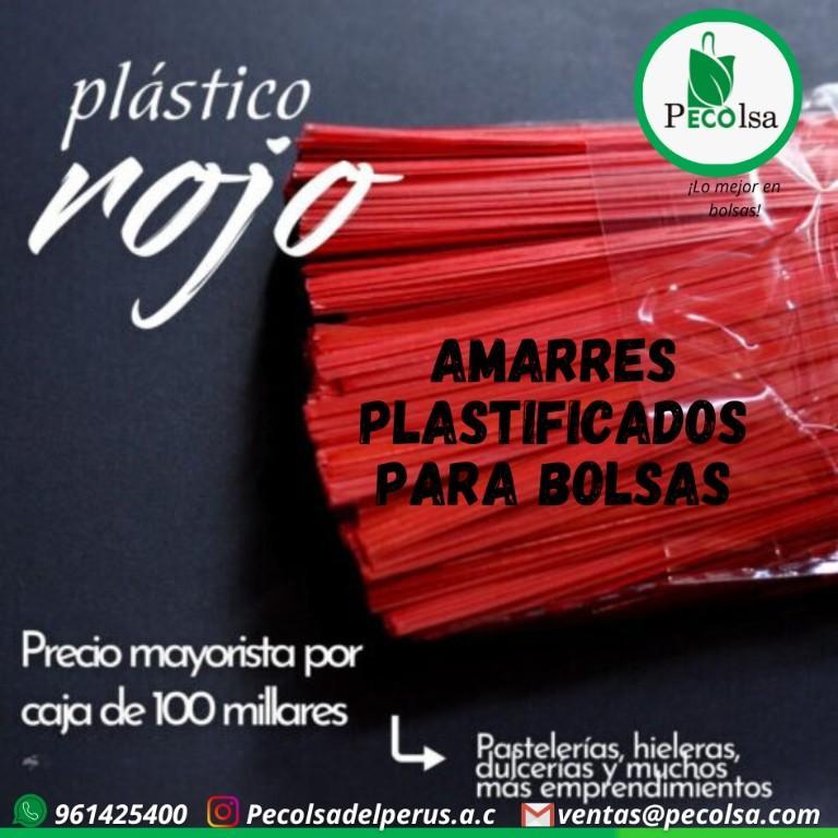 AMARRES PLASTIFICADOS PARA BOLSAS en Lima - Imagen 4