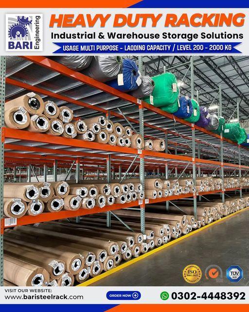 Warehouse Storage Rack | Textile Storage Rack | Fabric Roll Stor in Lahore - Image 1