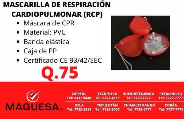 MASCARILLA DE RESPIRACIÓN RCP en Guatemala - Imagen 2