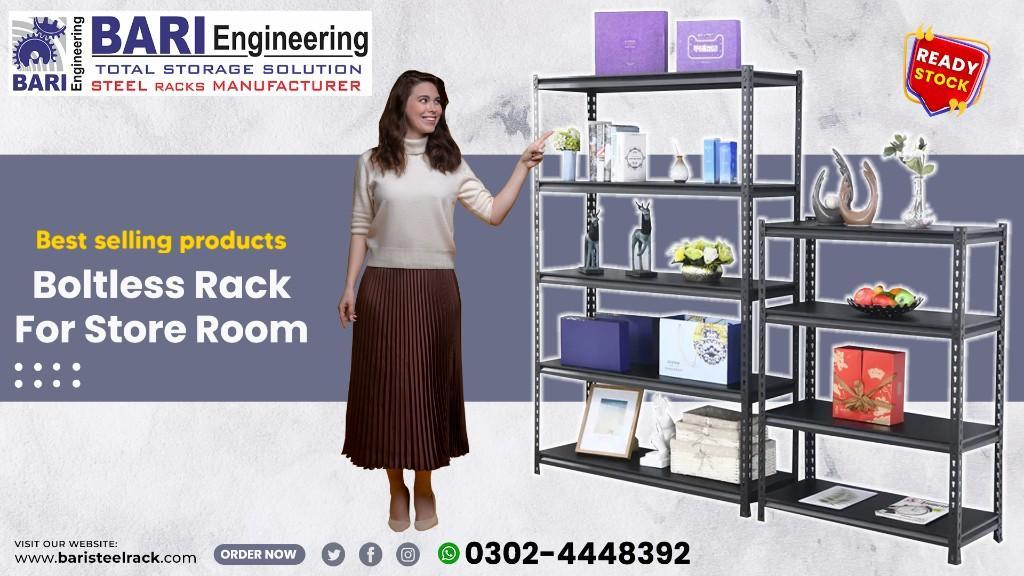 Hardware Shop Rack | Oil Shop Rack | Oil Storage Rack | UPS Rack in Lahore - Image 1