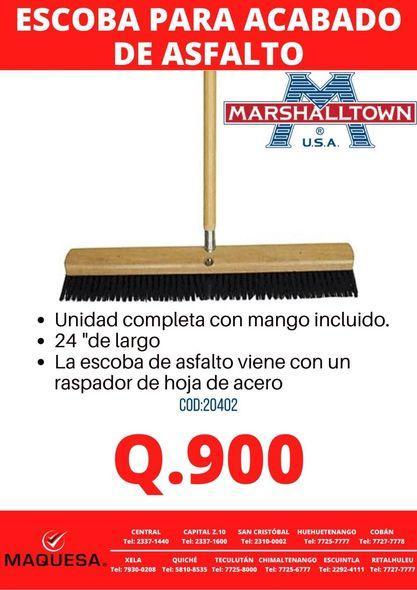 ESCOBA PARA ASFALTO en Retalhuleu - Imagen 1