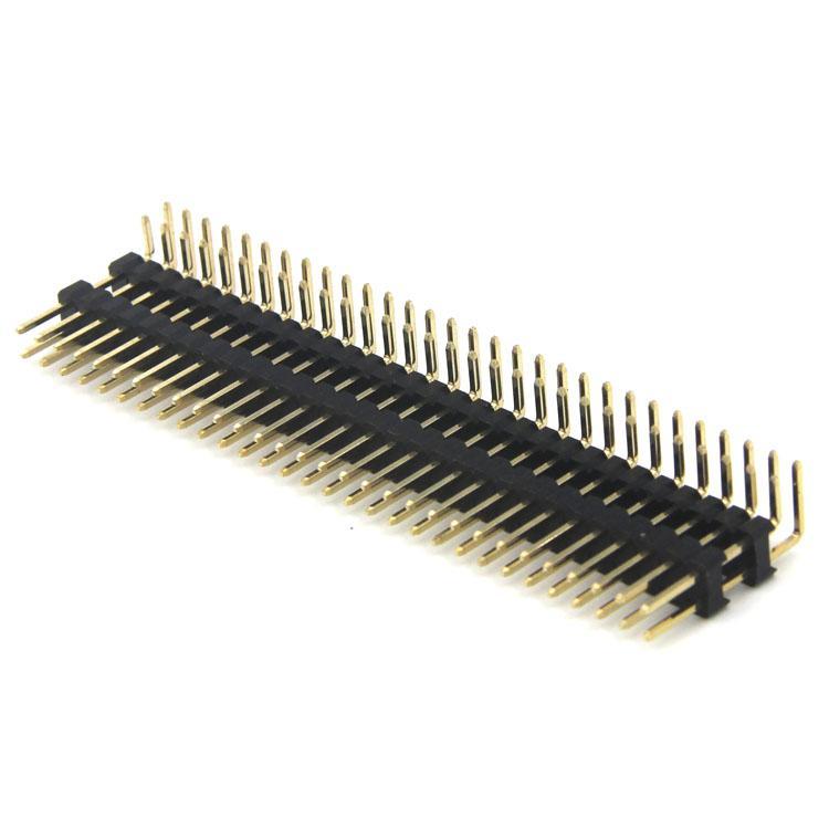 Pin header PH2.54 H2.5 double row double plastic 90DIP in Anchorage - Image 1