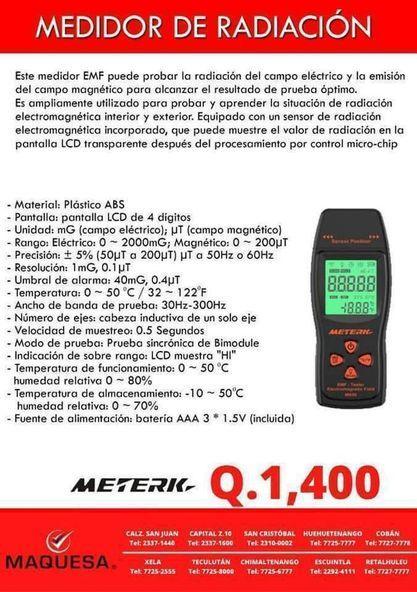 MEDIDOR DE RADIACIÓN en Retalhuleu - Imagen 1