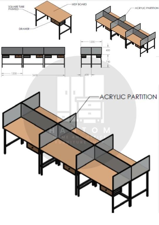 CUSTOMIZE AND READY MADE CUBICLE PARTITION in Valenzuela - Image 4