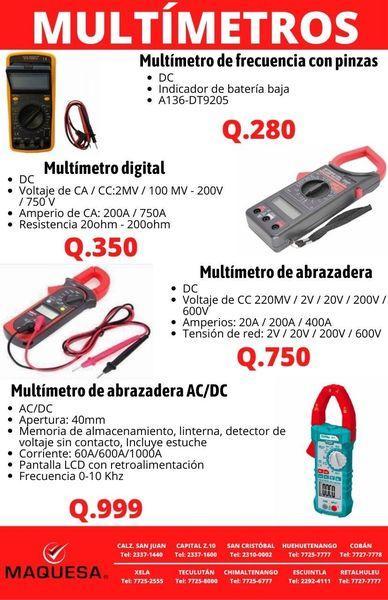 MULTIMETROS CERTIFICADO en Retalhuleu - Imagen 1