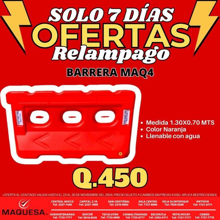 BARRERA PLÁSTICA MAQ4 en Guatemala - Imagen 2