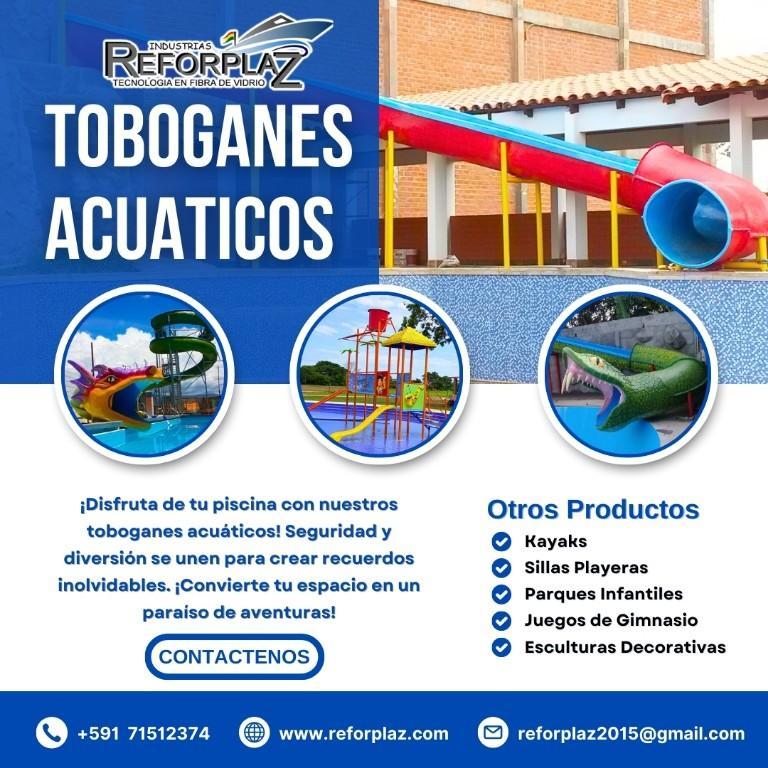 Diseño y fabricación de toboganes acuáticos en Puerto Suárez - Imagen 1