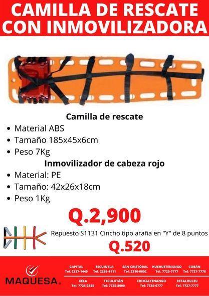 CAMILLA PARA RESCATISTAS en Guatemala - Imagen 3