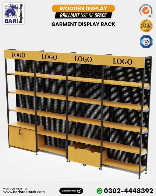 Wooden Display Rack | Wooden Gondola Rack | Wooden Wall Rack in Cantonment - Image 2
