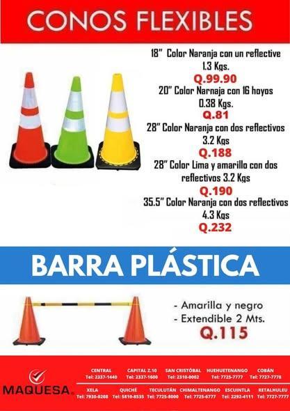 CONOS VIALES FLEXIBLES en Retalhuleu - Imagen 1