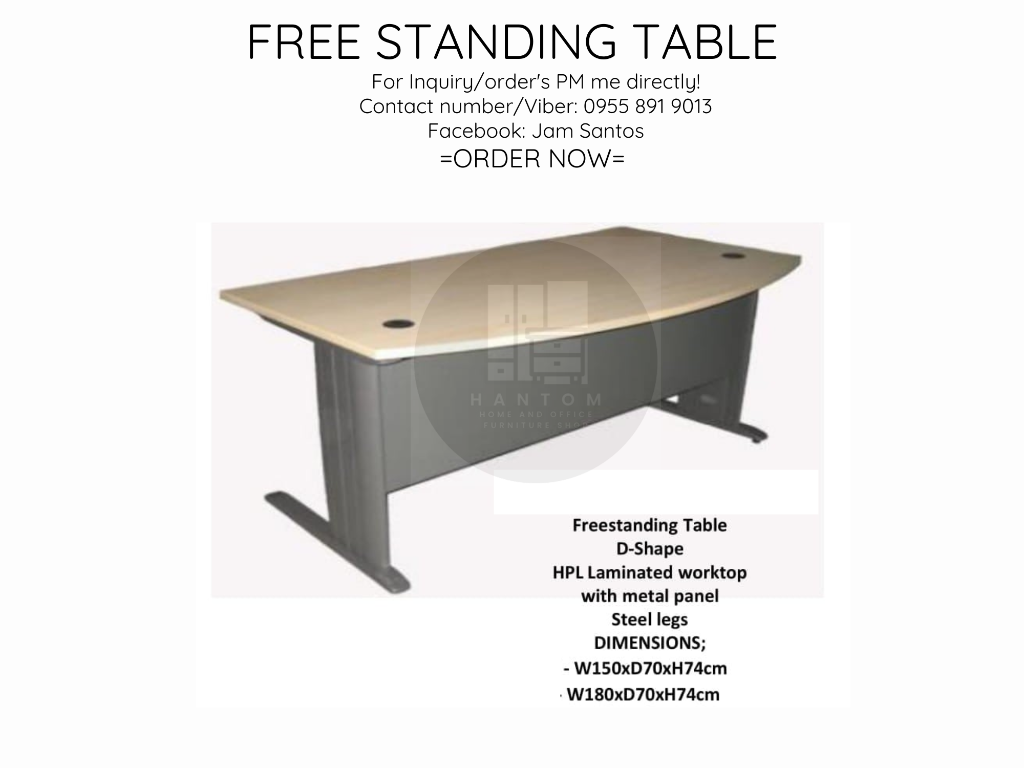 READYMADE AND CUSTOM FREE STANDING TABLE in Valenzuela - Image 1