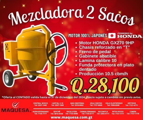 MEZCLADORA DE 2 SACOS en Retalhuleu - Imagen 2