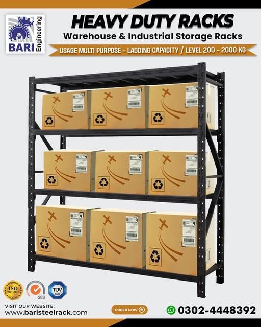 Warehouse Heavy Duty Rack | Textile Storage Rack | Fabric Roll S in Lahore - Image 1