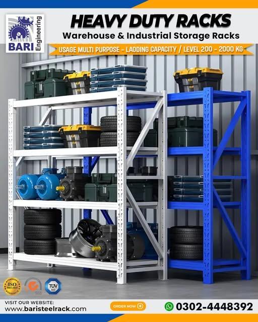 Warehouse Heavy Duty Rack | Textile Storage Rack | Fabric Roll S in Lahore - Image 3