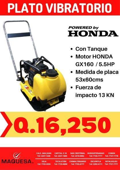 PLATO VIBROCOMPACTADOR en Retalhuleu - Imagen 1
