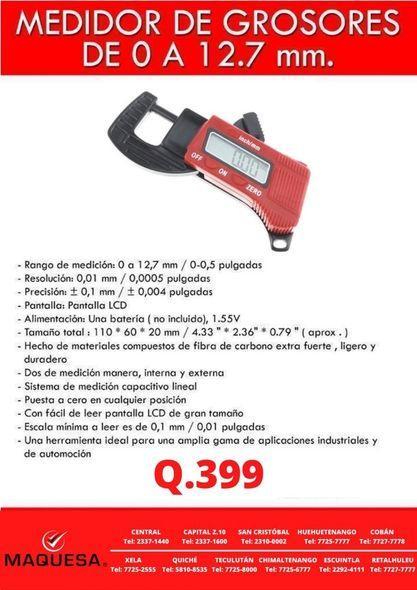 MEDIDOR DE GROSORES MM en Retalhuleu - Imagen 1