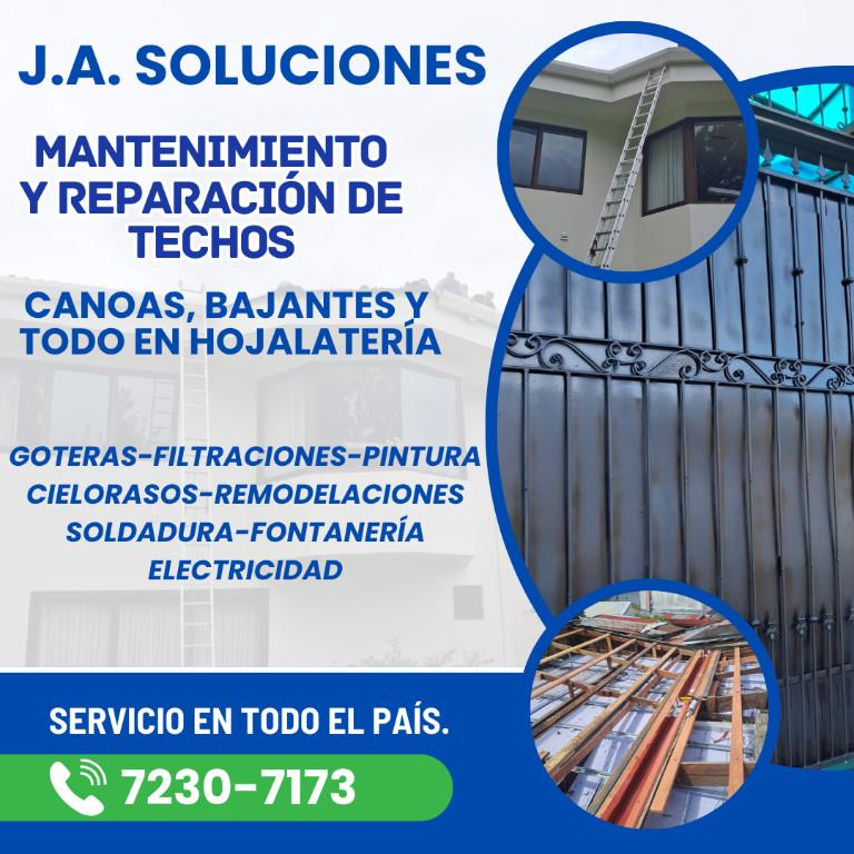 J.A. SOLUCIONES TECHOS, GOTERAS, CANOAS Y TODO EN HOJALATERÍA. en San Pablo - Imagen 1