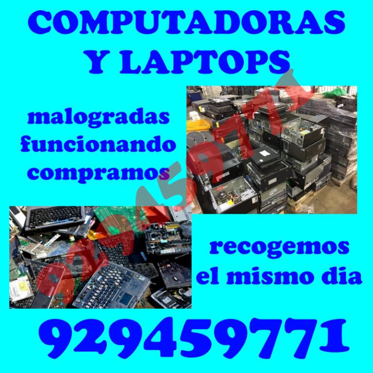 COMPUTACION-CPU MONITORES LAPTOPS USADAS Y EN DESUSO - MALOGRADA en Lima - Imagen 1