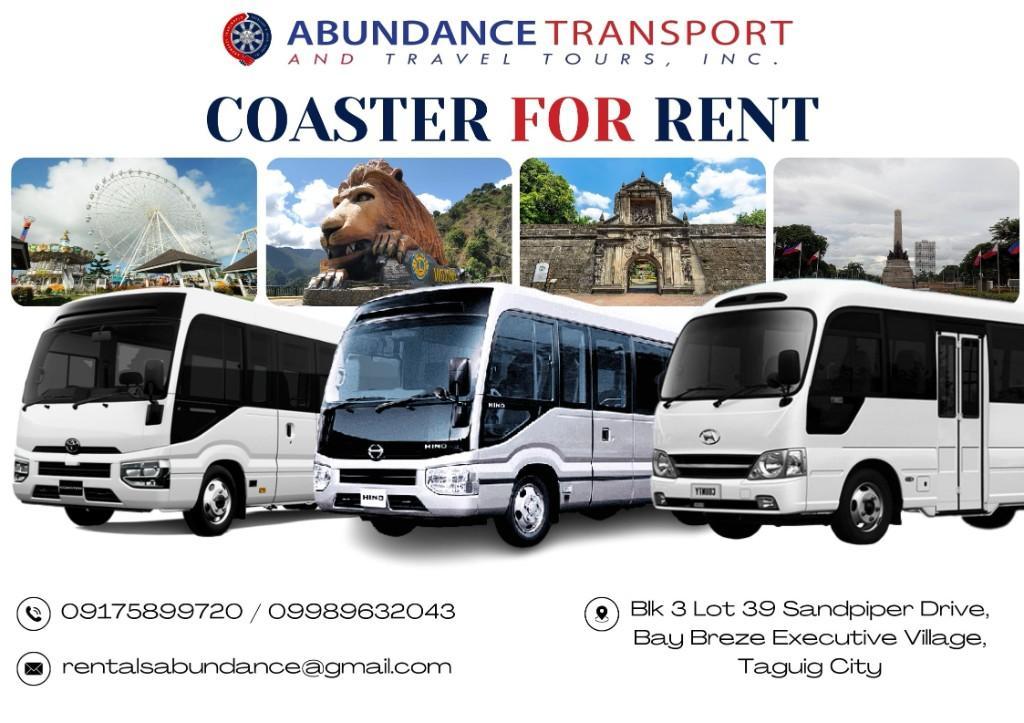 COASTER FOR RENT - ADVANCE BOOKING IS ACCEPTED in Alabang - Image 1