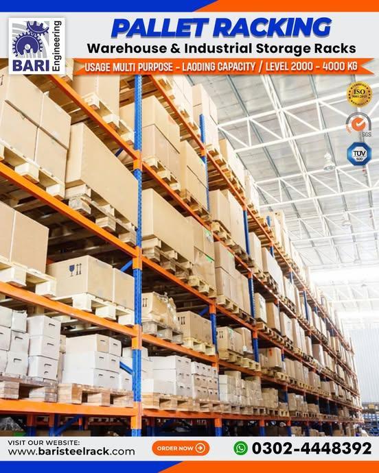 Textile Storage Rack | Fabric Roll Storage Rack | Yarn Storage R in Lahore - Image 2