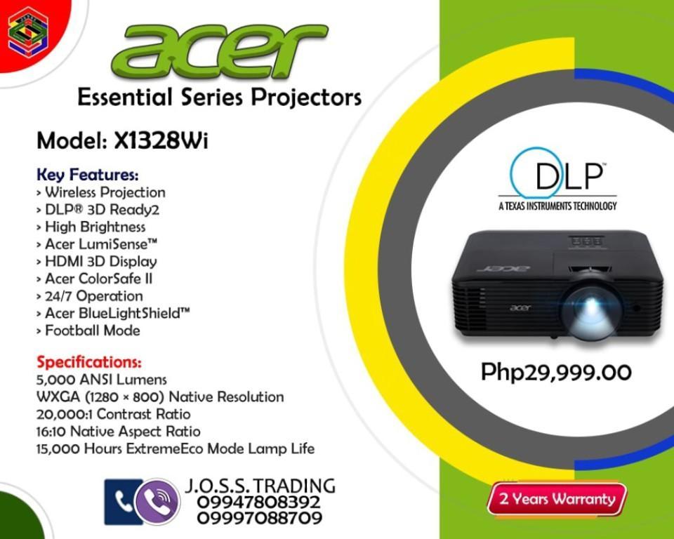 Projector ACER Model X1328Wi Essential Series Projectors in Quezon City - Image 3