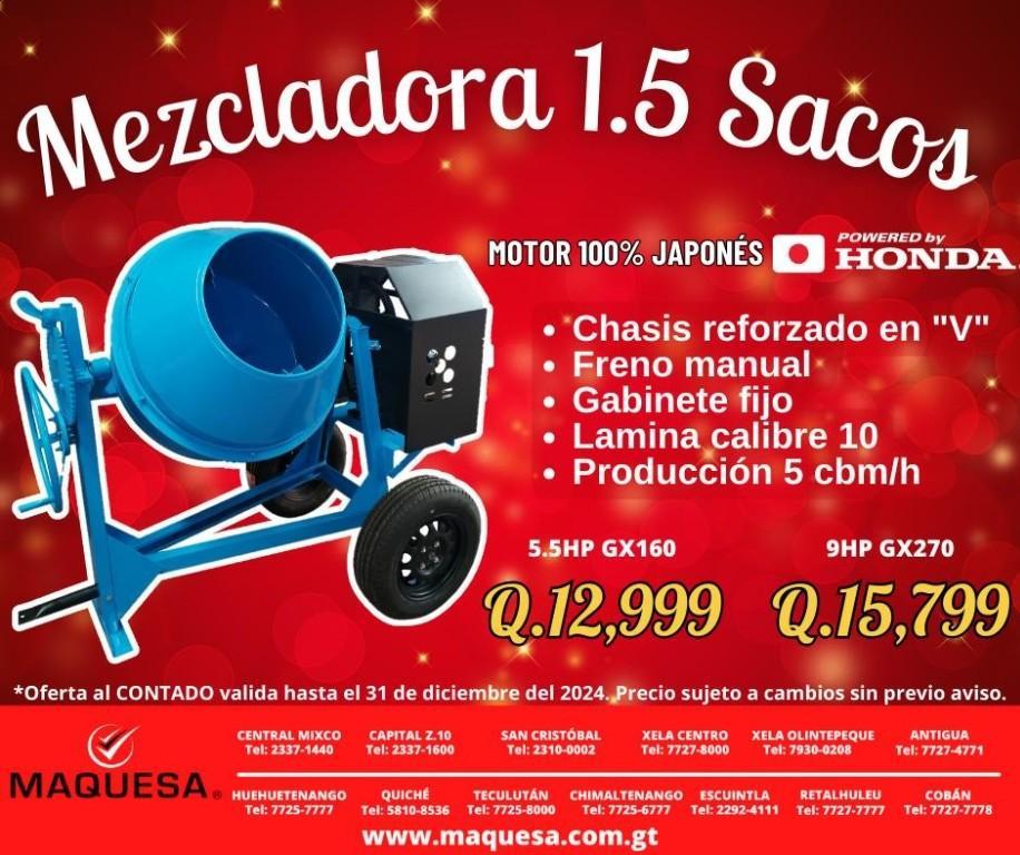 OFERTA DE FIN DE AÑO DE MEZCLADORAS JOPER 1.5 SACOS en Guatemala - Imagen 2