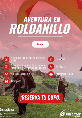 VUELO EN PARAPENTE ROLDANILLO en La Unión - Imagen 3